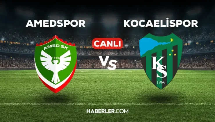 Amedspor Kocaelispor maçı CANLI izle! (ŞİFRESİZ) Amedspor maçı canlı yayın nerede ve nasıl izlenir?