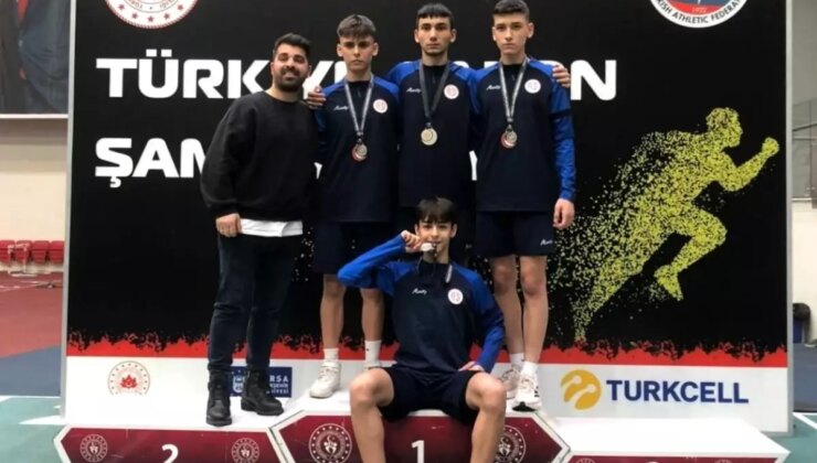 Kocaeli U16 Türkiye Salon Atletizm Şampiyonası’nda 14 Madalya Kazandı